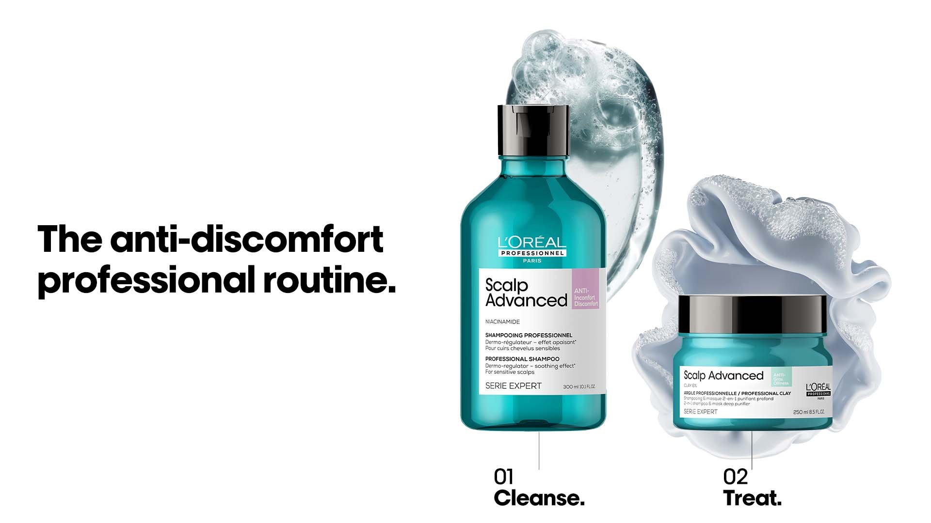 L’Oréal Professionnel Scalp Advanced range for dry scalp and dandruff