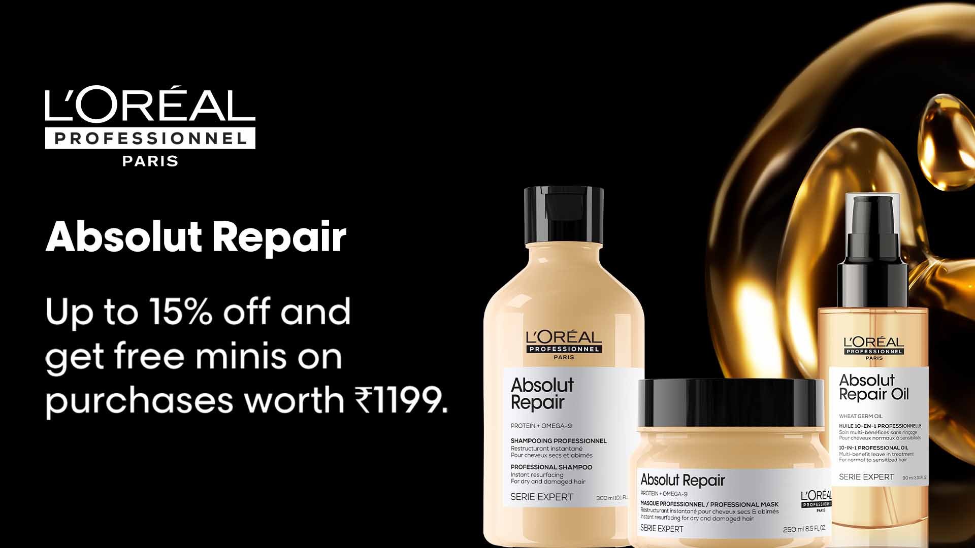 Choose L’Oréal Professionnel Absolut Repair Molecular for Dry Hair