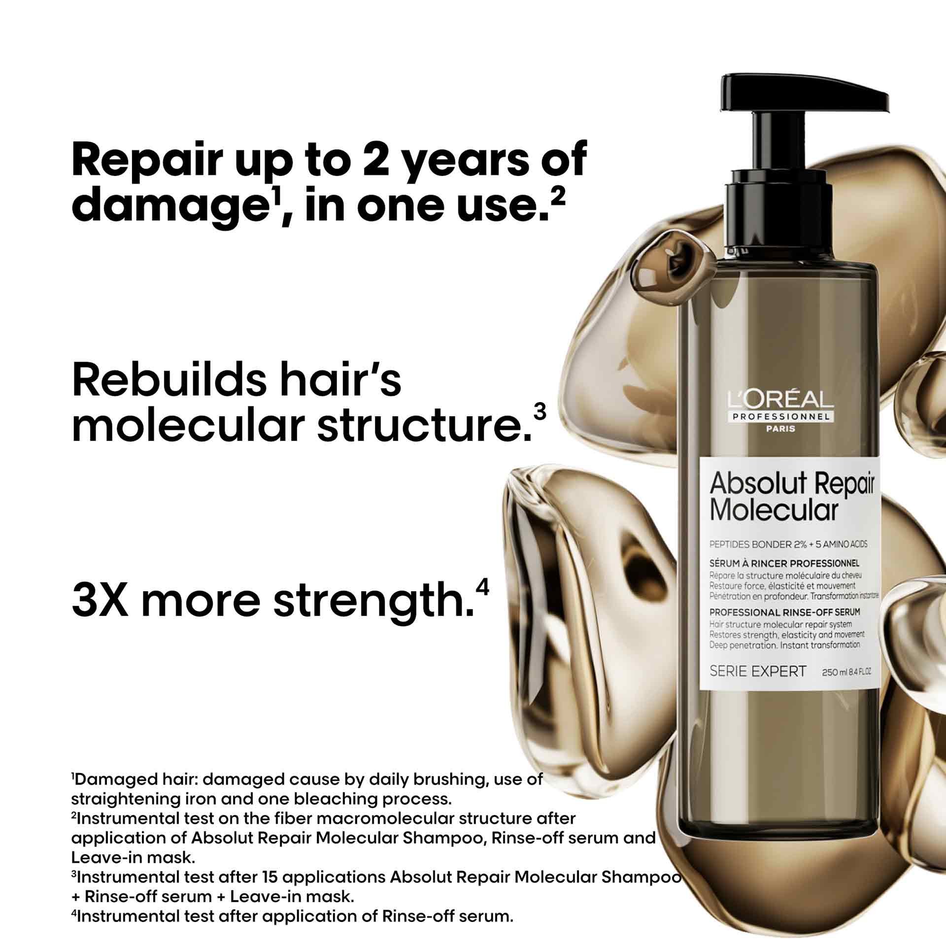 Rinse-off serum repairs damage