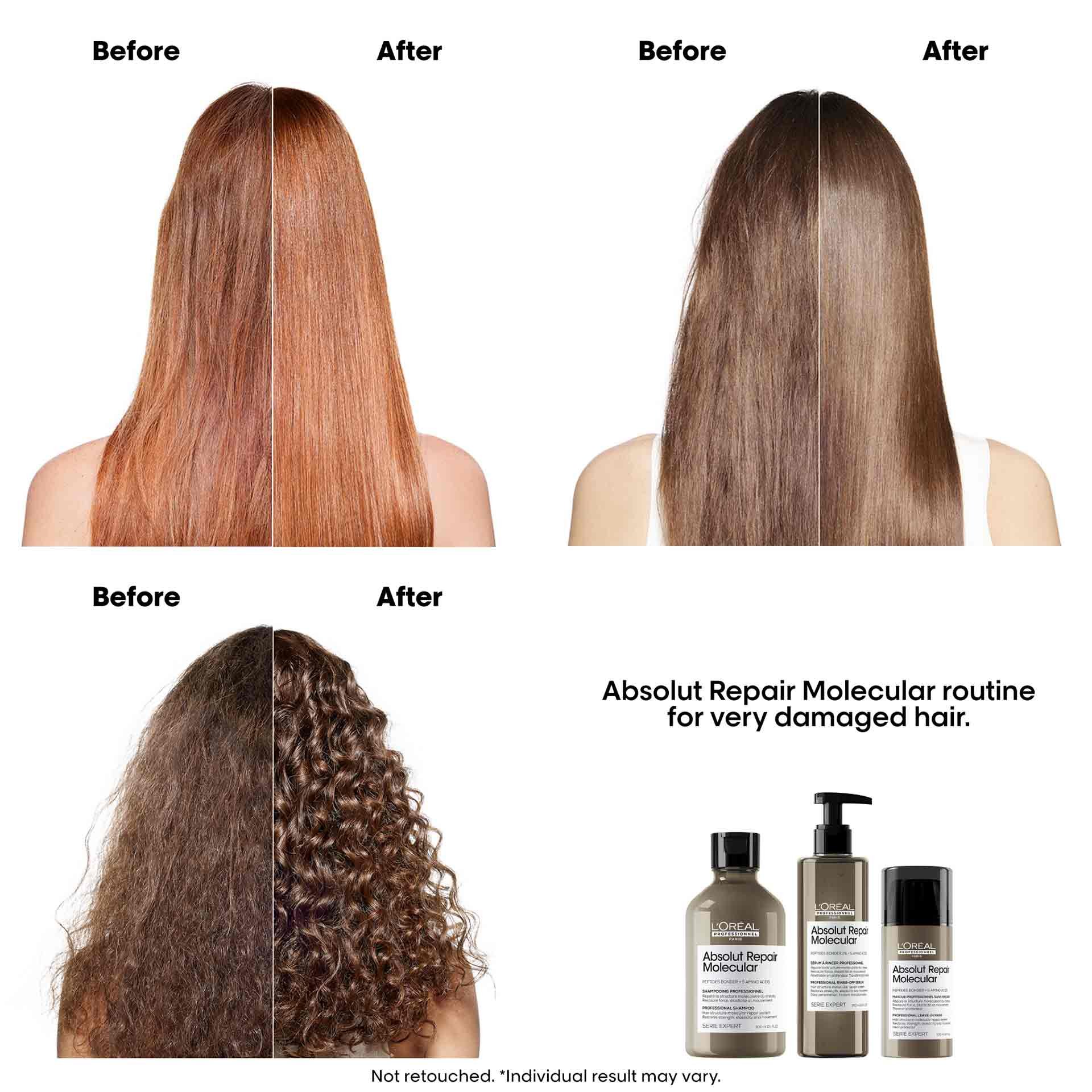 Before after using ARM shampoo