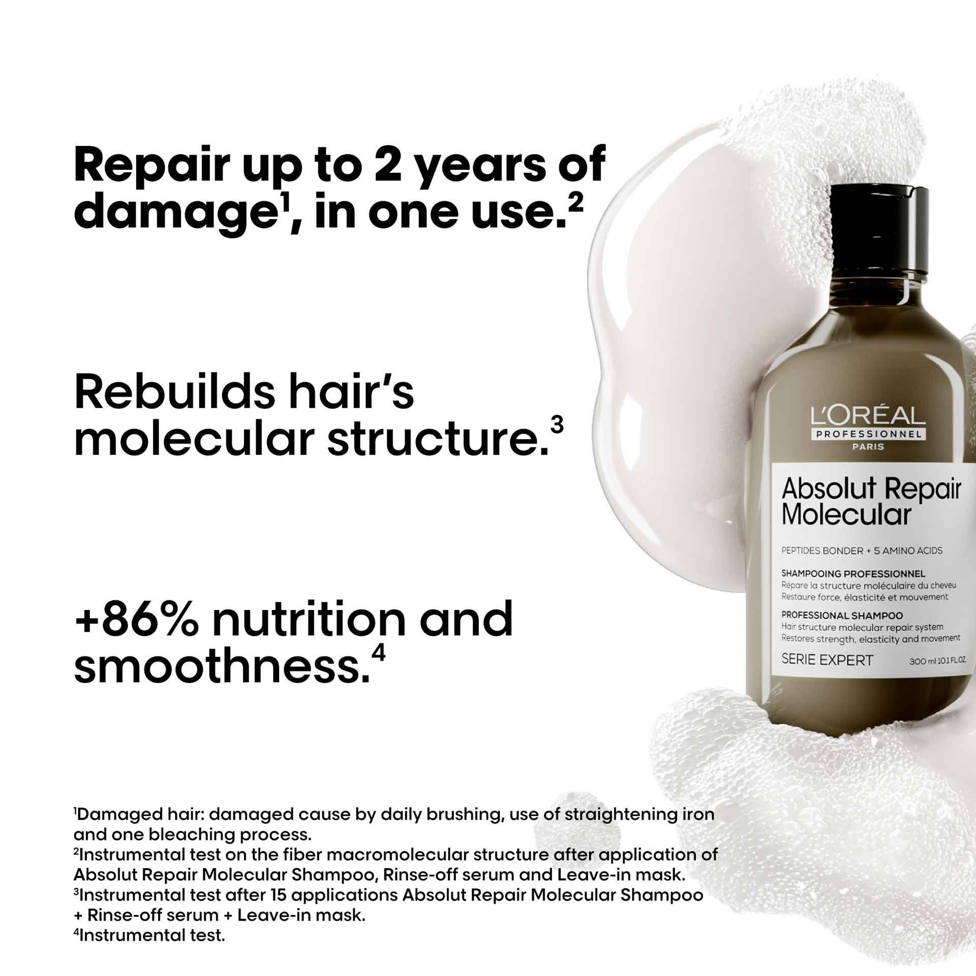 Repair upto 2 years of damage with ARM shampoo