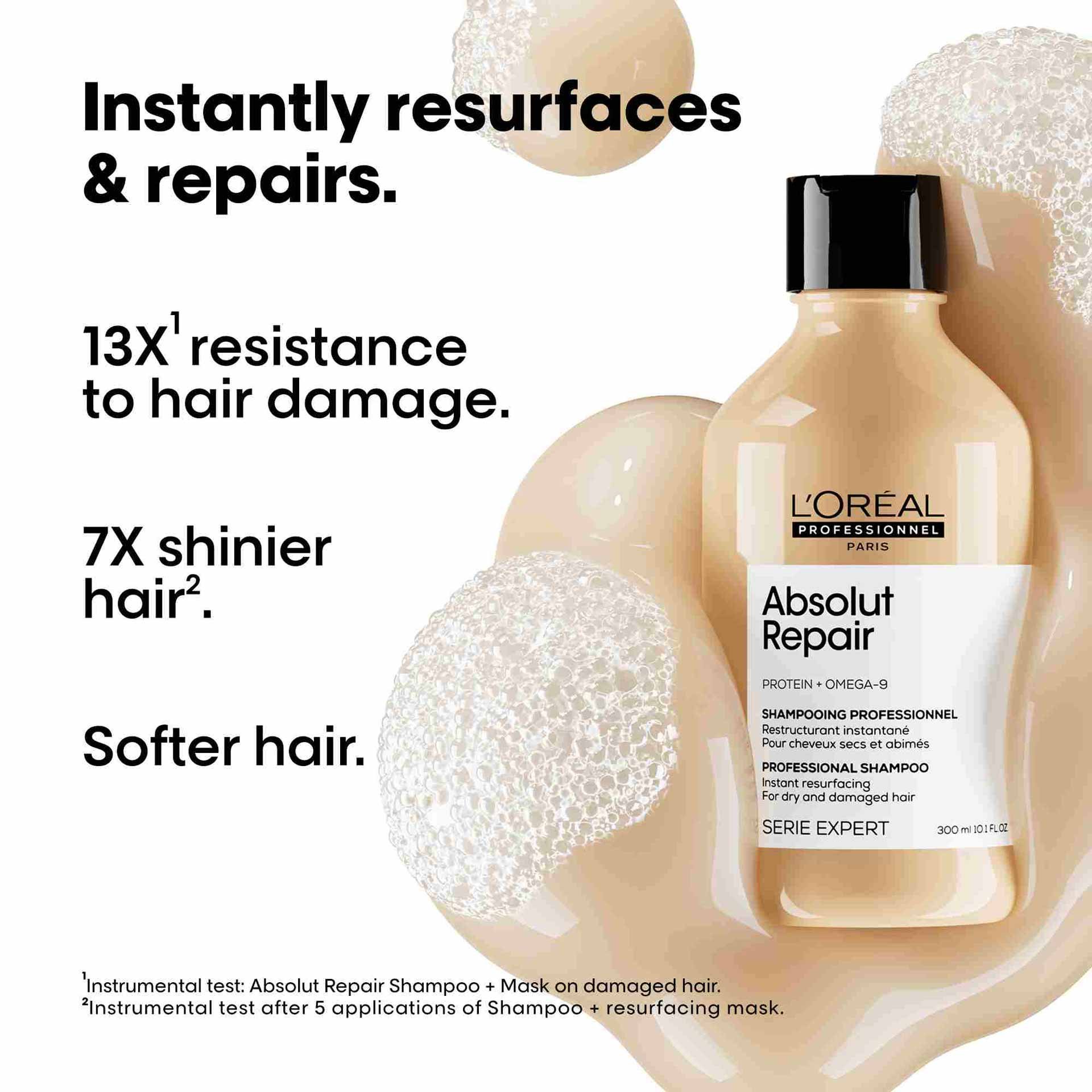 Absolut Repair shampoo repairs damage
