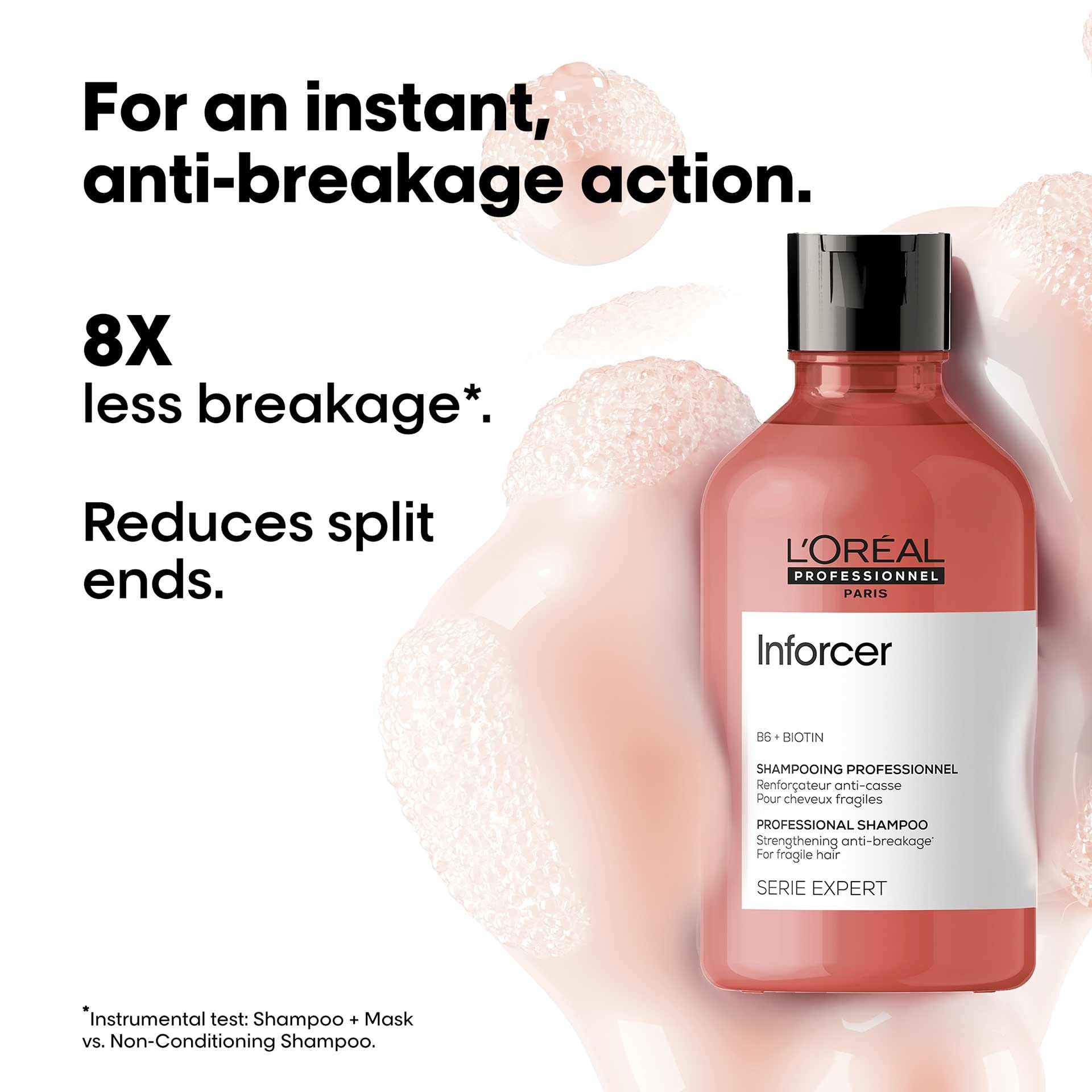 Inforcer shampoo for less breakage