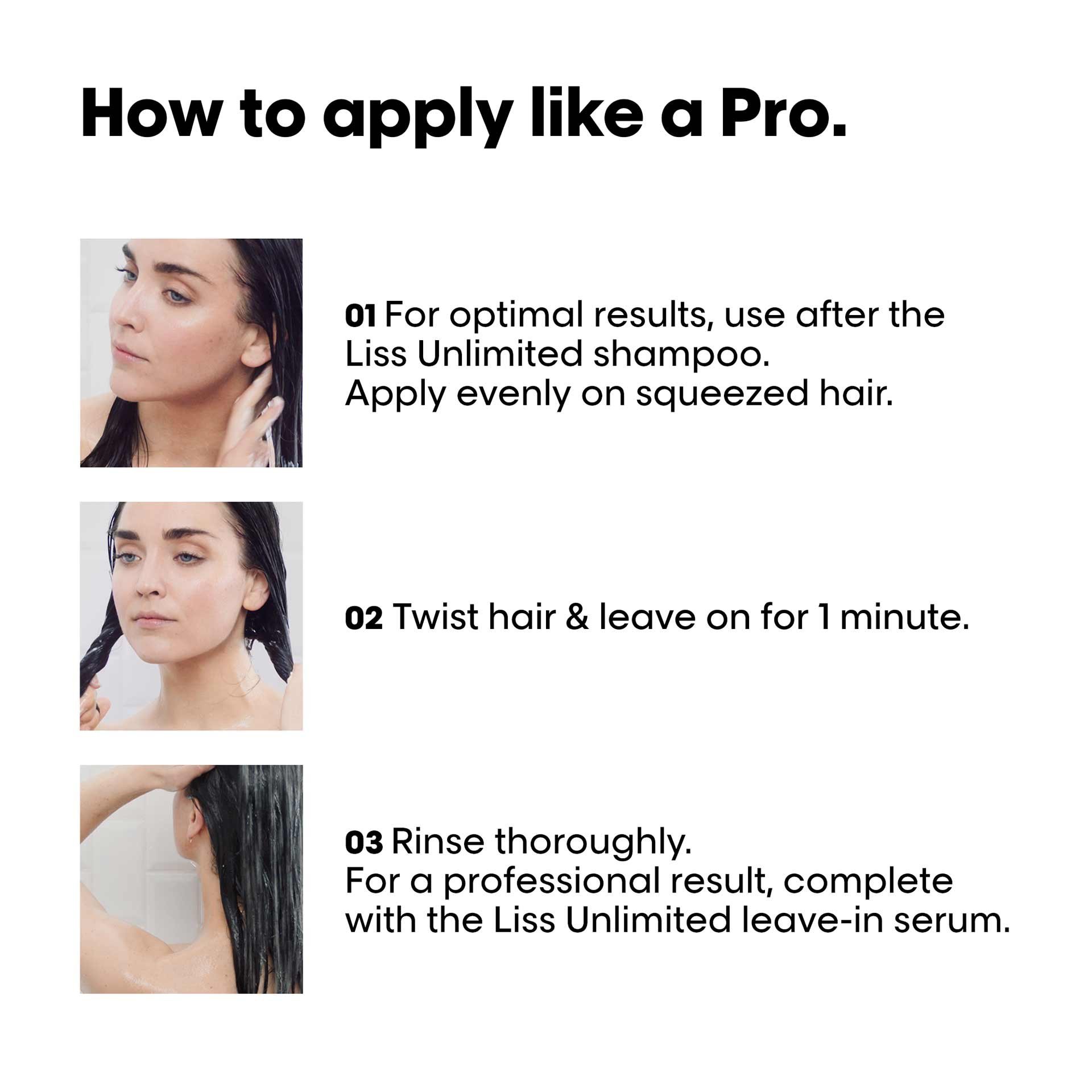 how to use Liss Unlimited mask