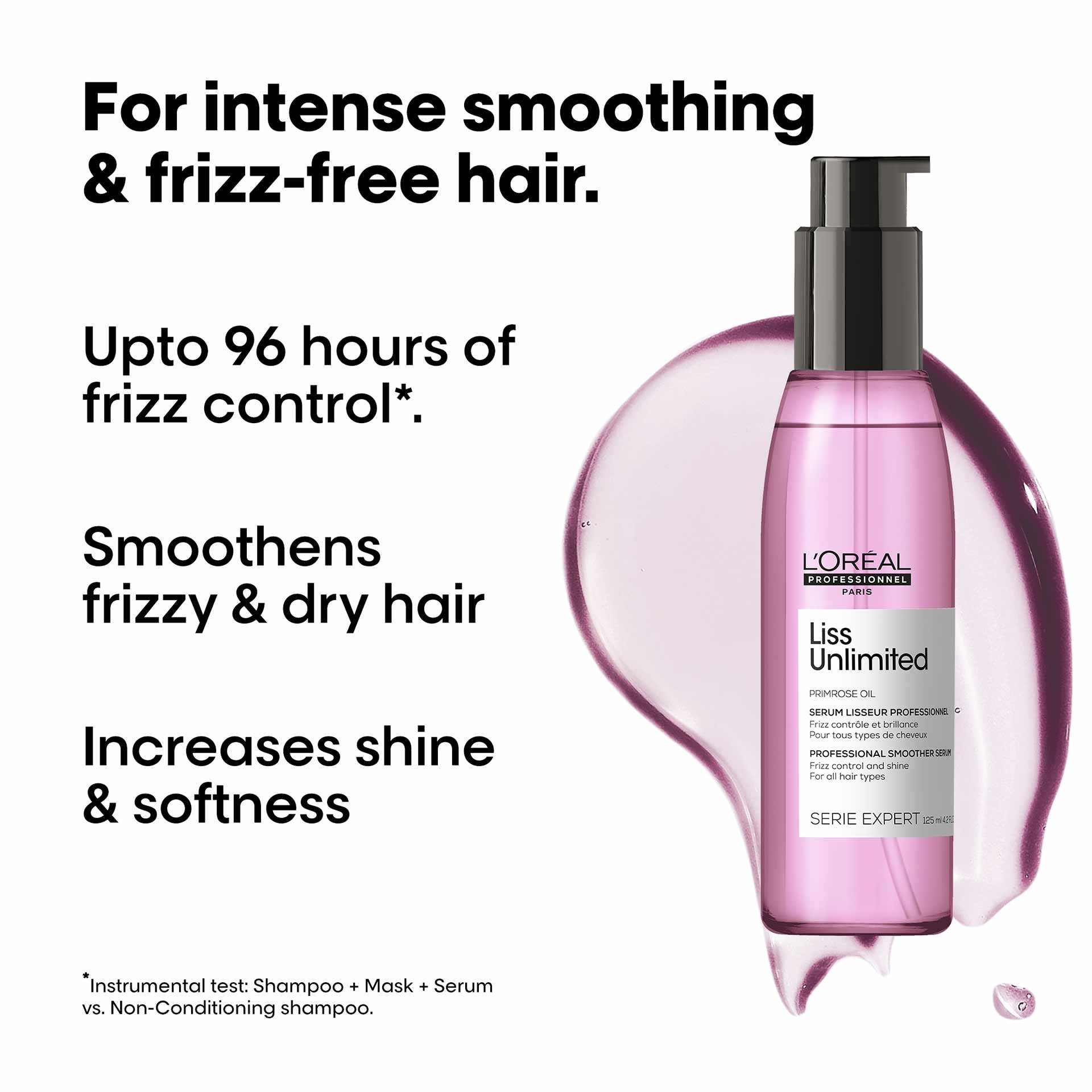 Increased shine and softness with Liss Serum