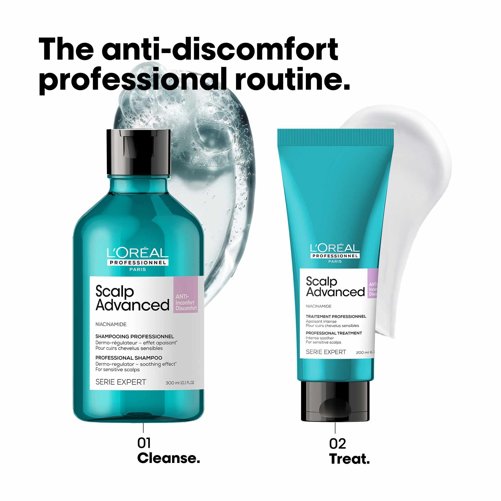Cleanse and treat with anti-discomfort range