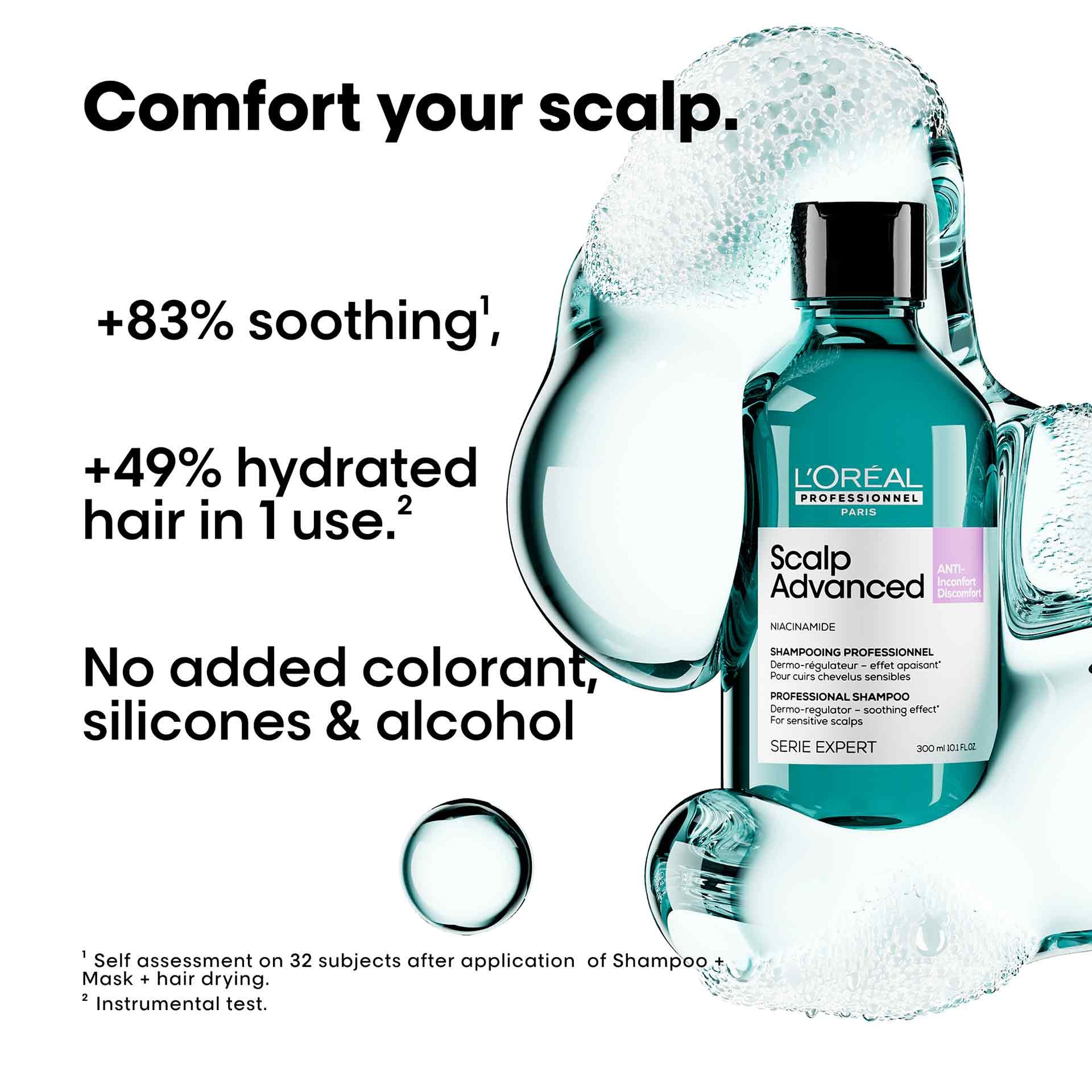 Comfort your scalp with Scalp Advanced shampoo