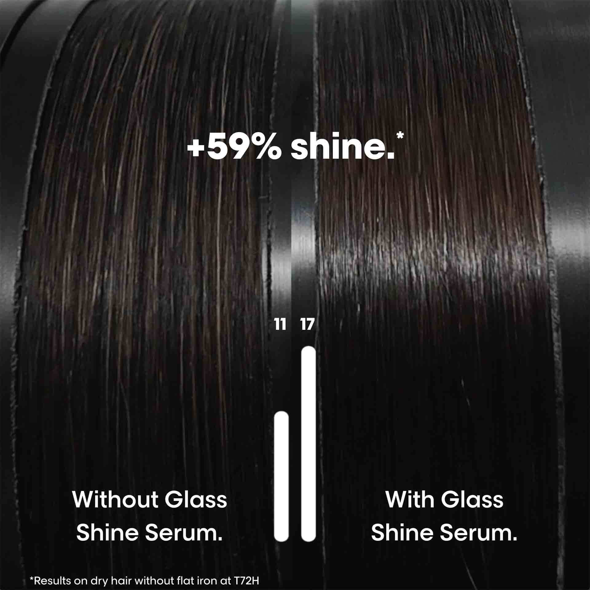 Shine Results after using Vitamino Color Spectrum Glass Shine Serum