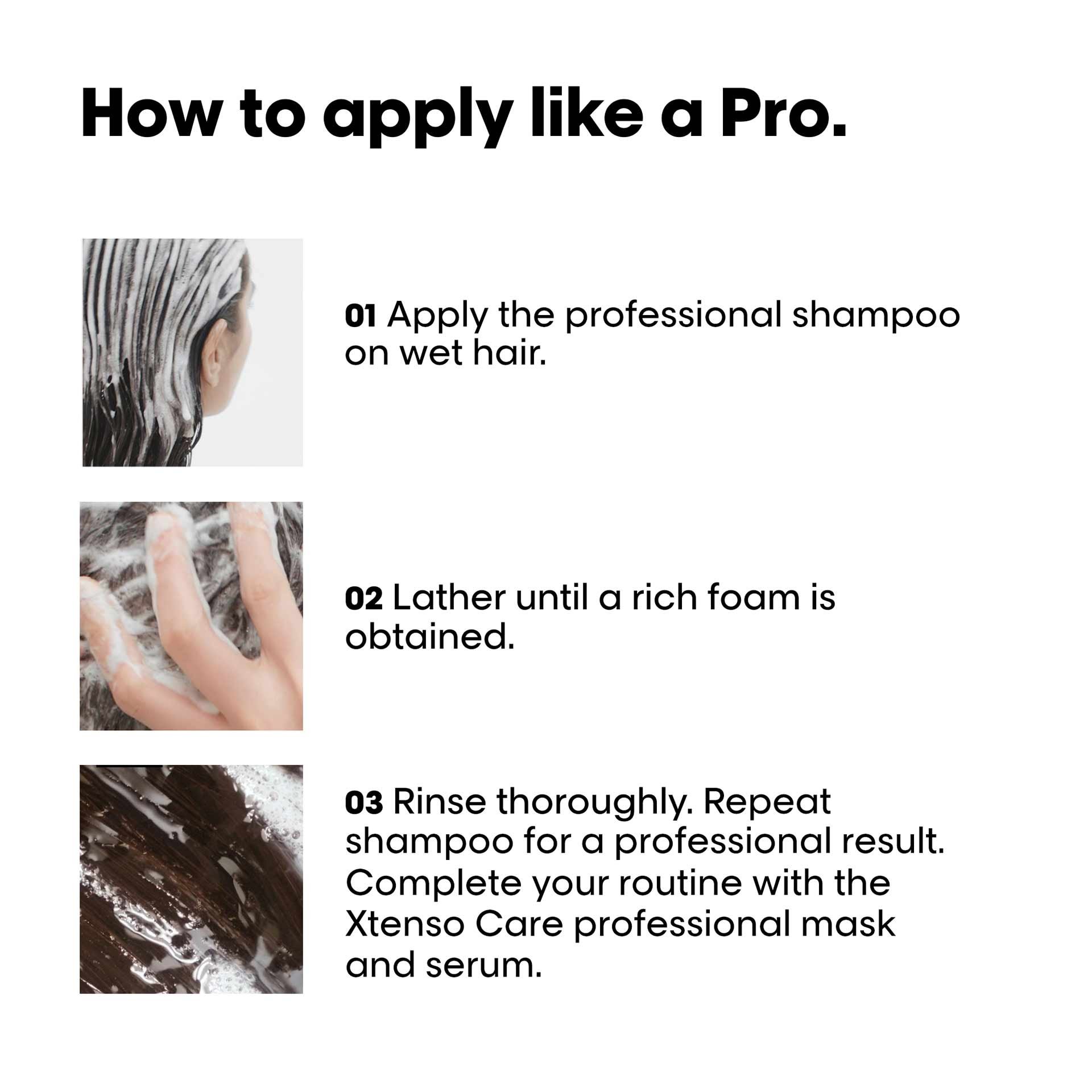 How to use Xtenso Care shampoo like a pro