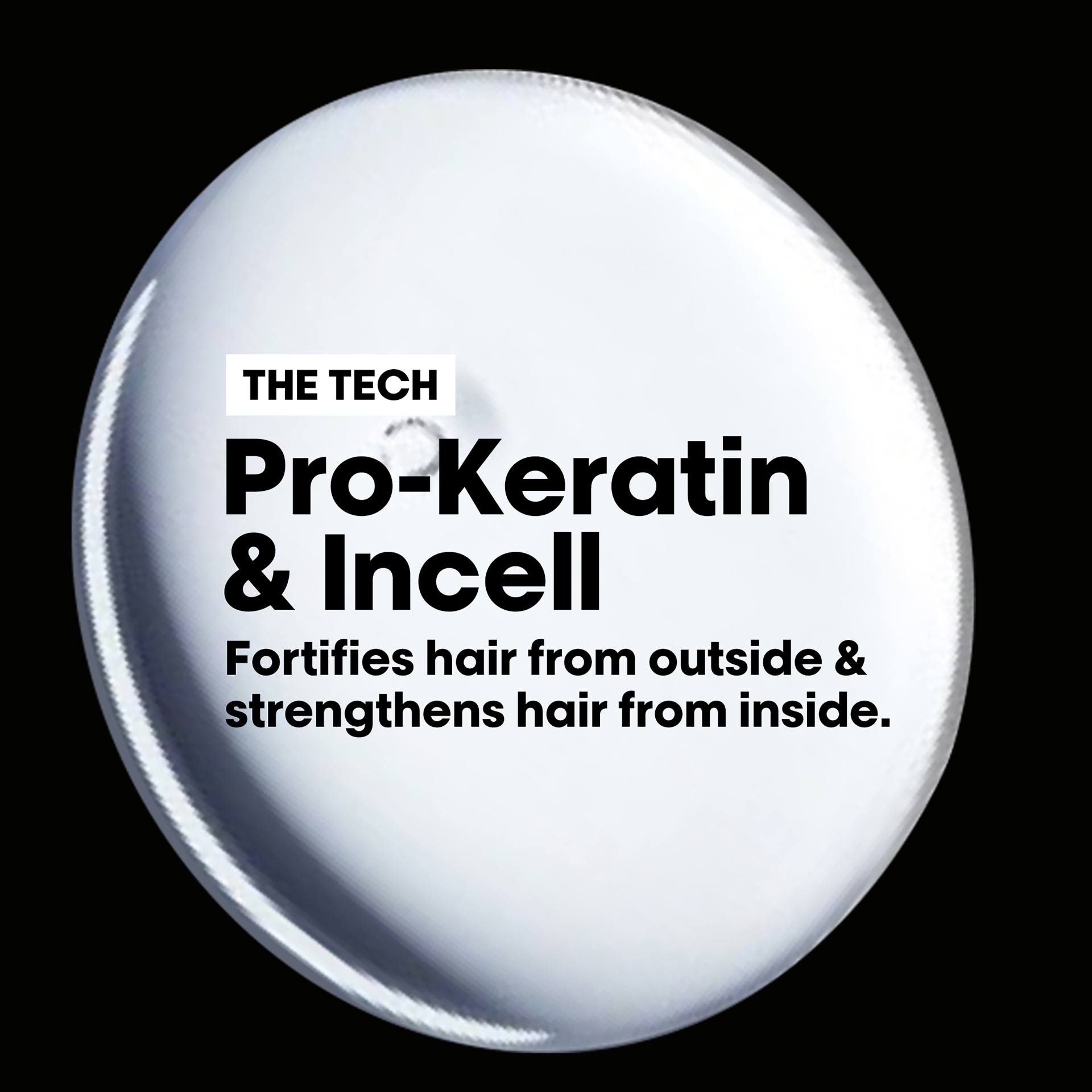 Shampoo infused with Pro-keratin