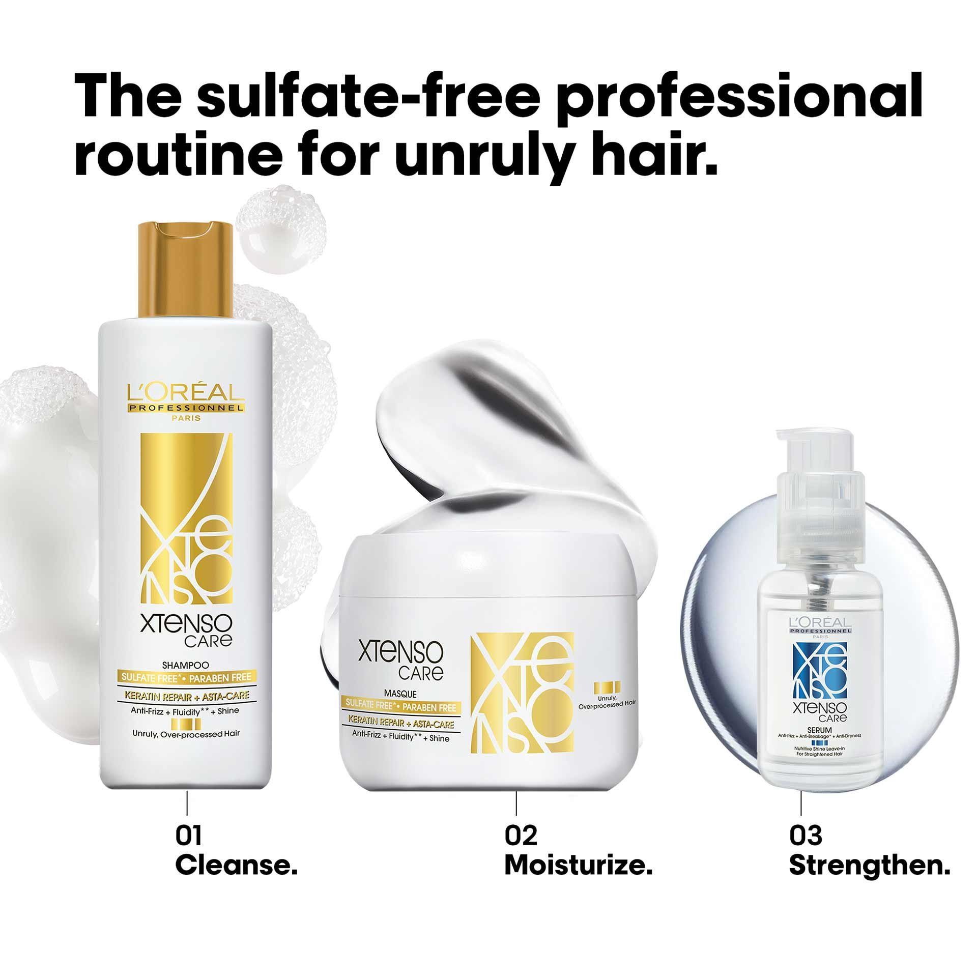 Sulfate-free professional routine