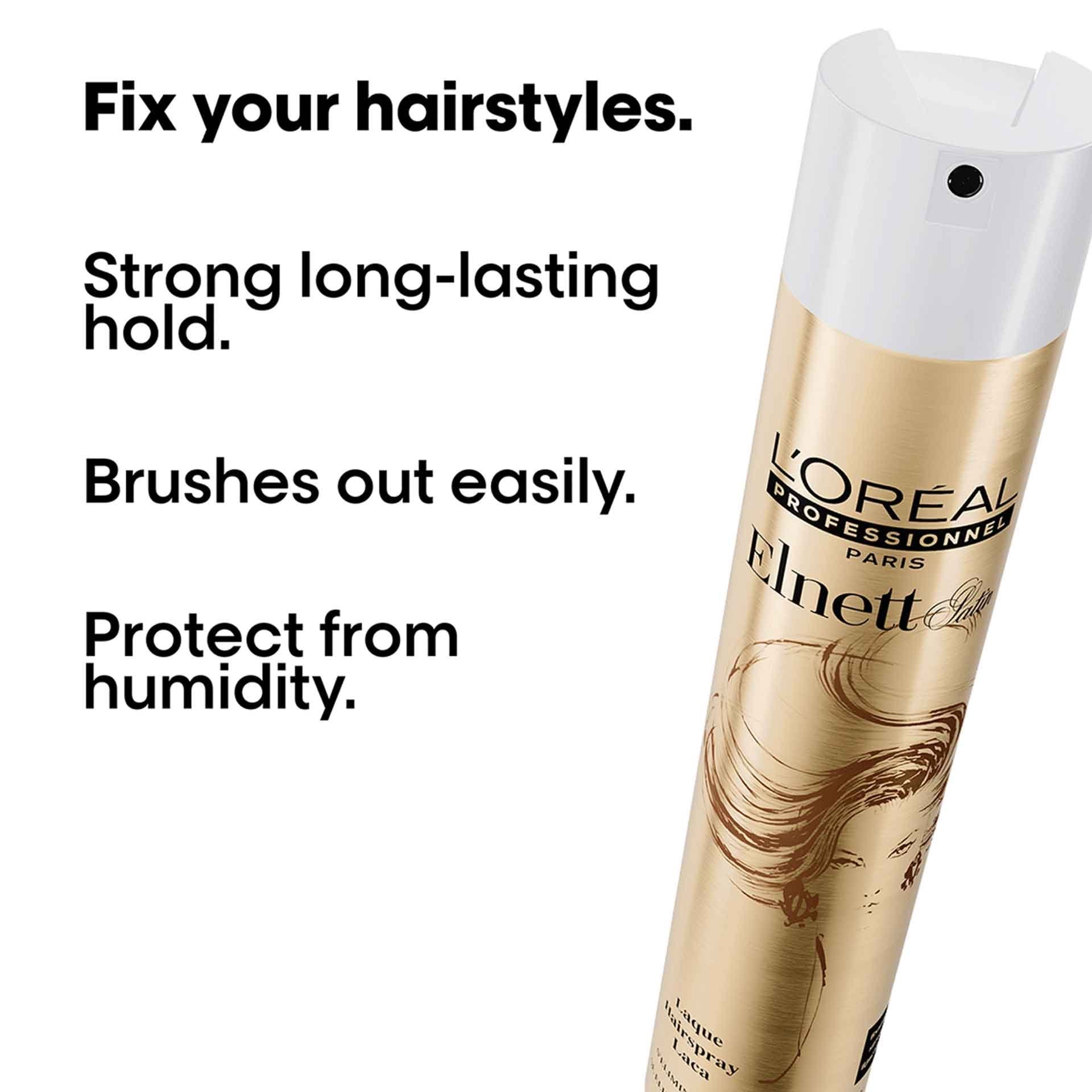 Benefits of L’Oréal Professionnel Elnett Hair Spray